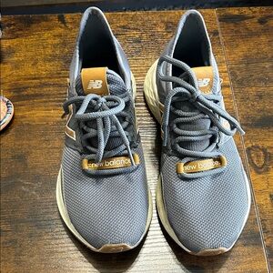 New Balance Men's Gray and Tan Athletic Shoes
